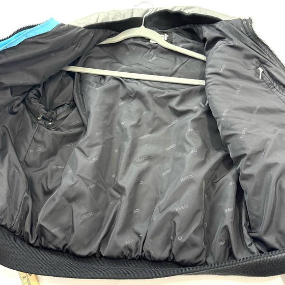 VTG 80s Ossi Jacket Ski Puffer Coat Vest Zip Off Sleeves Men’s M Colorblock Rare - Picture 6 of 11